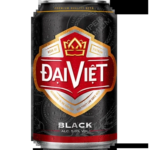 Bia lon Black Đại Việt 330ml
