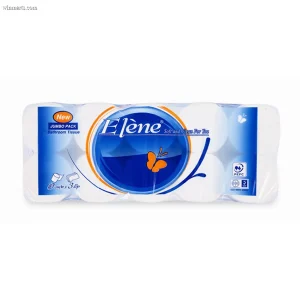 Giấy vệ sinh Elene  xanh ngọc 10c 3 lớp lõi