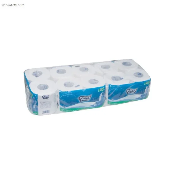 Giấy vệ sinh Pulppy 10 cuộn màu xanh 2 lớp