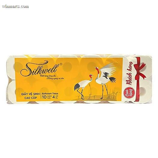 Giấy vệ sinh Silkwell cao cấp 4 lớp 10 cuộn
