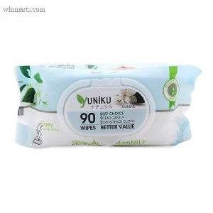 Khăn ướt Yuniku xanh ngọc 90 tờ