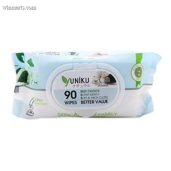 Khăn ướt Yuniku xanh ngọc 90 tờ
