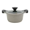 Nồi hai tay cầm CookPlus Stone Lock&Lock LCA6202D 20cm